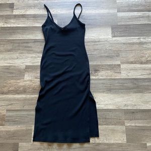 Women’s Small Black Spaghetti Strap Dress w/ Slits
